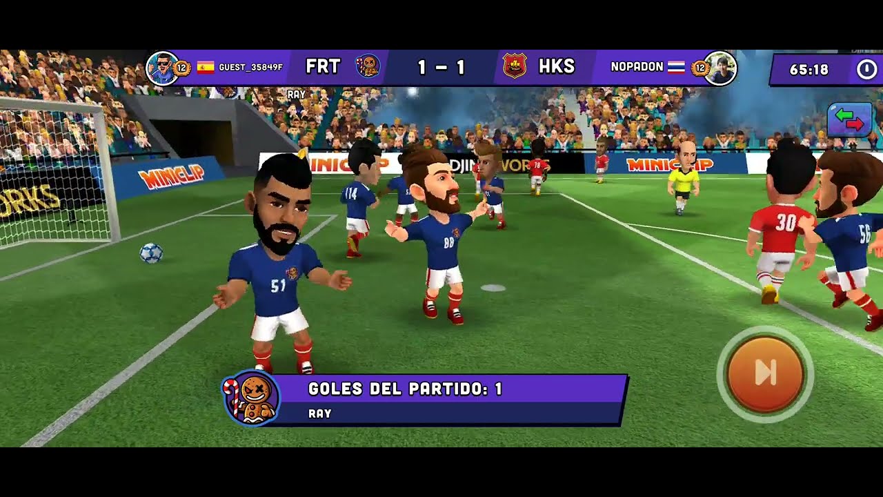 Mini Football Partido Online Victoria 3-1