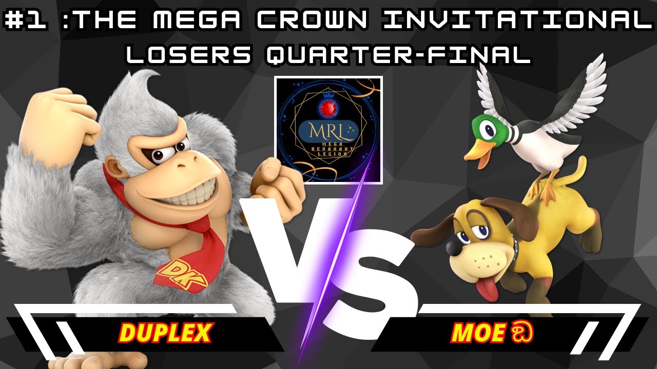 Duplex (Donkey Kong) Vs. Moe ඞ (Duck Hunt) | #1 :The Mega Crown Invitational | Losers QF | SSBU