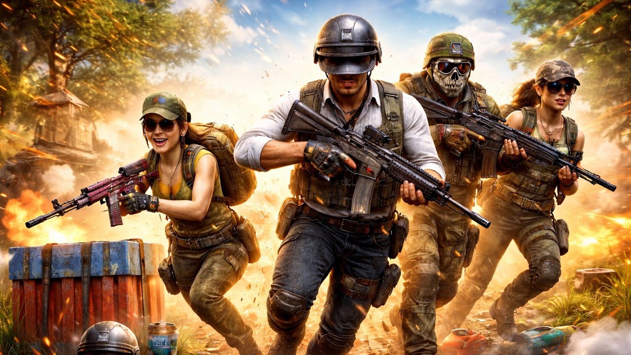 Playing BGMI With My Squad | Full Action Match 🔥@GamingGlitch0234 