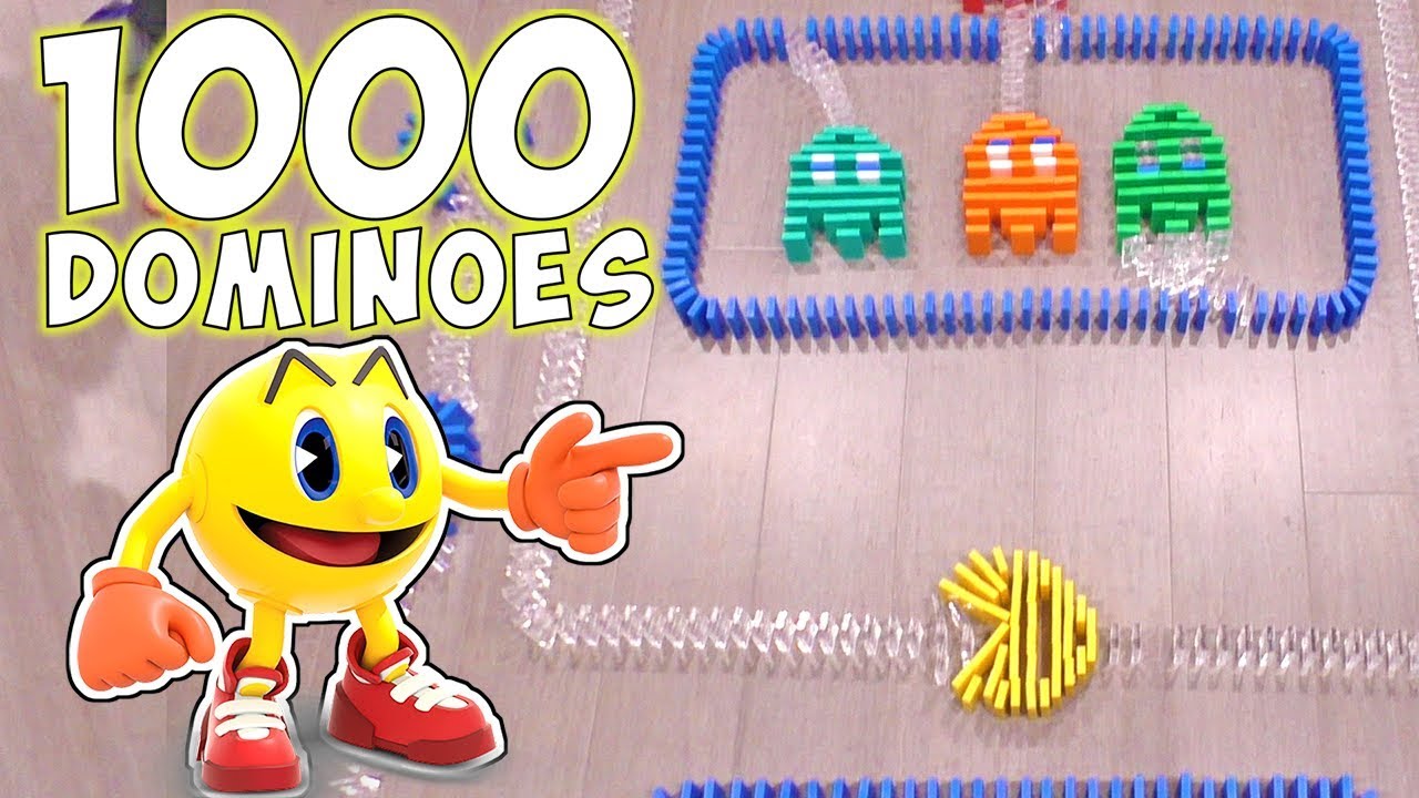 1000 Dominoes Pac Man Hevesh5 Challenge! | DavidsTV