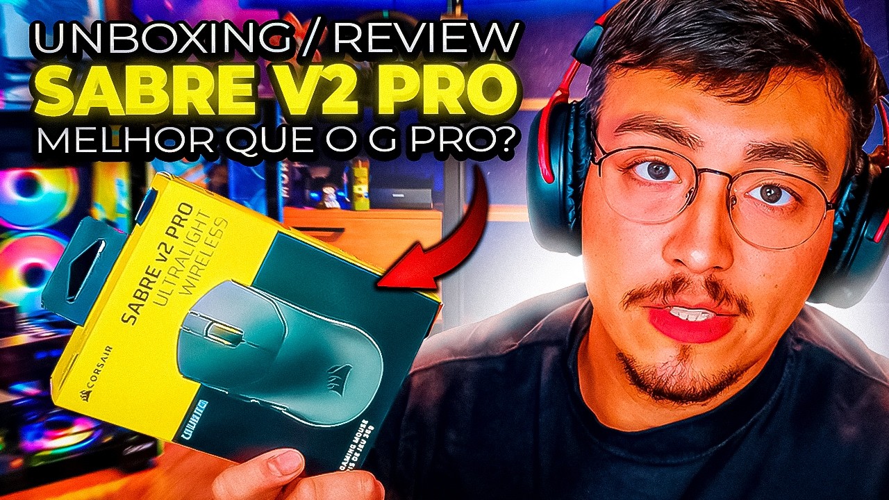 (UNBOXING/REVIEW) Testei o SABRE V2 PRO antes de chegar no Brasil 🇧🇷🔥(comparei com o G Pro 2)