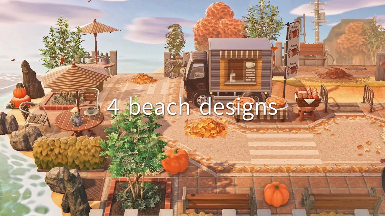 【あつ森】4つのビーチレイアウト | Decorating All My Beaches in one video  | Animal Crossing New Horizons