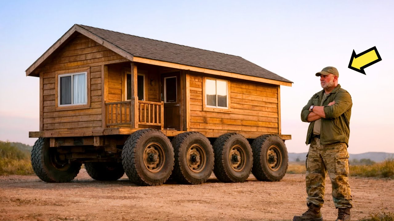 UN BÛCHERON CONSTRUIT UNE MAISON SUR ROUES… ET PERSONNE NE CROIT LA RAISON