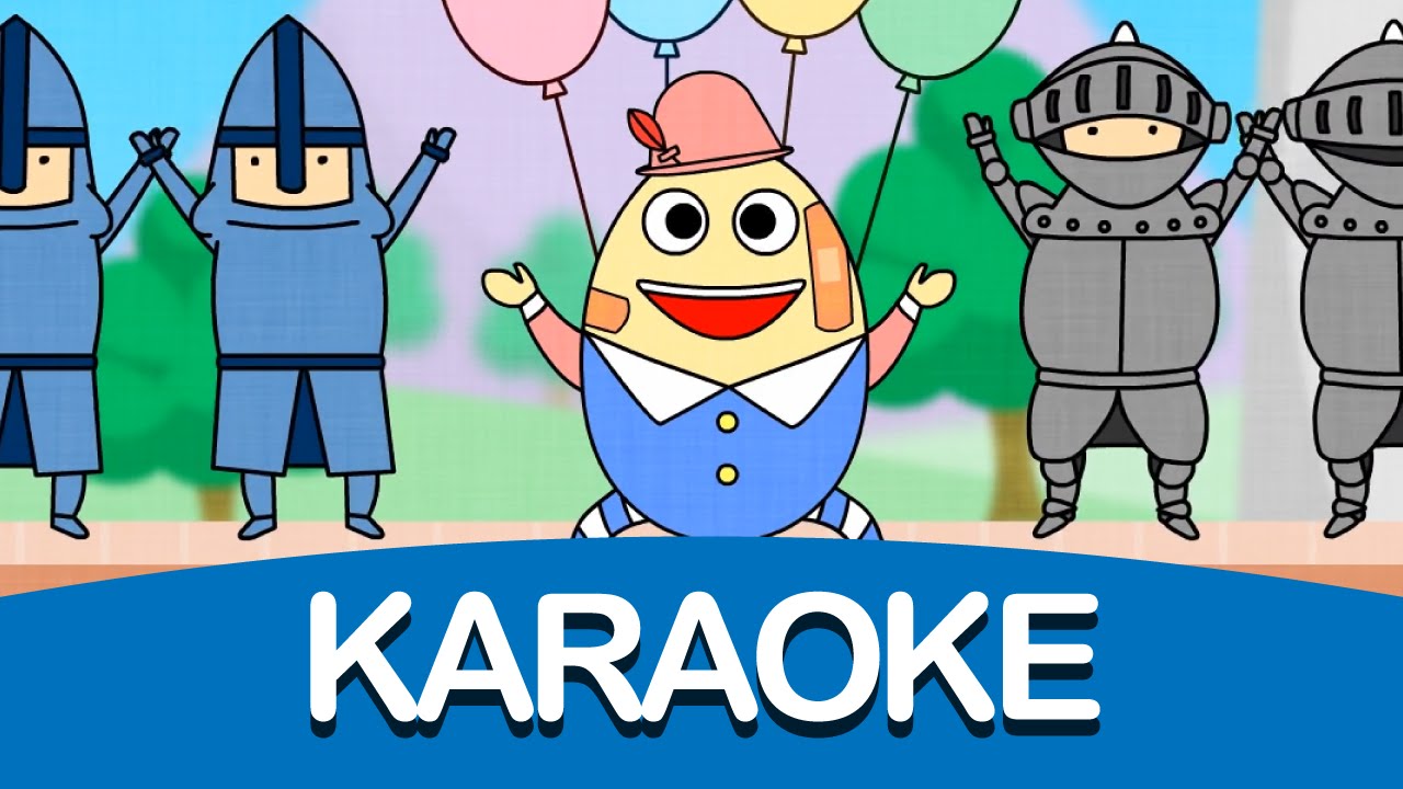 Karaoke; Humpty Dumpty Sat On A Wall | Children Nursery Rhyme | Kids Songs | Baby Puff Puff