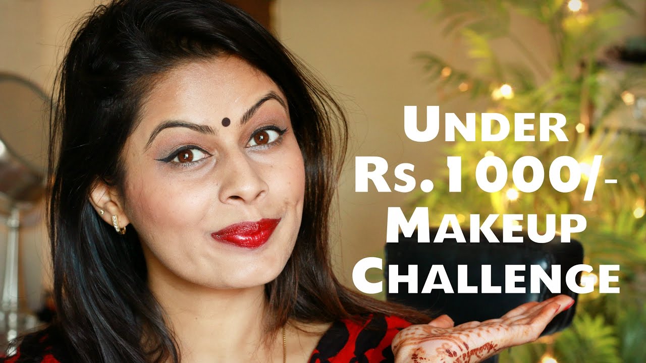 Under Rs. 1000/- Makeup Challenge | Indian Festive Look | Kavya K