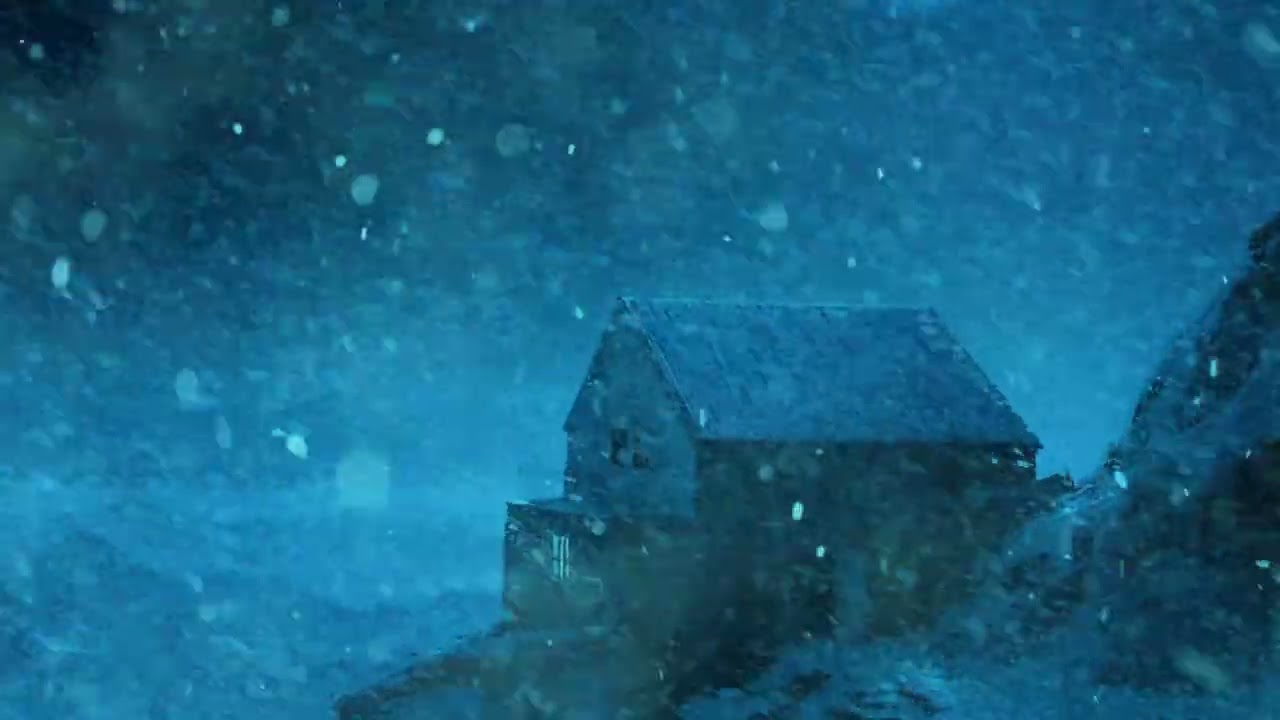 Heavy Blizzard & Wind Sounds for Sleeping | Freezing Snowstorm | Howling Wind & Blowing Snow