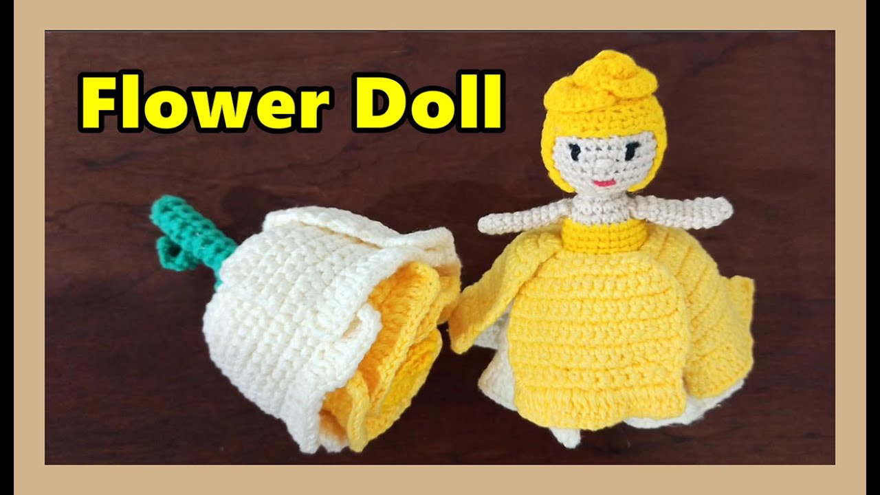 Amigurumi Flower Doll (Part 1) - Crochet Flower Doll - Flower Girl