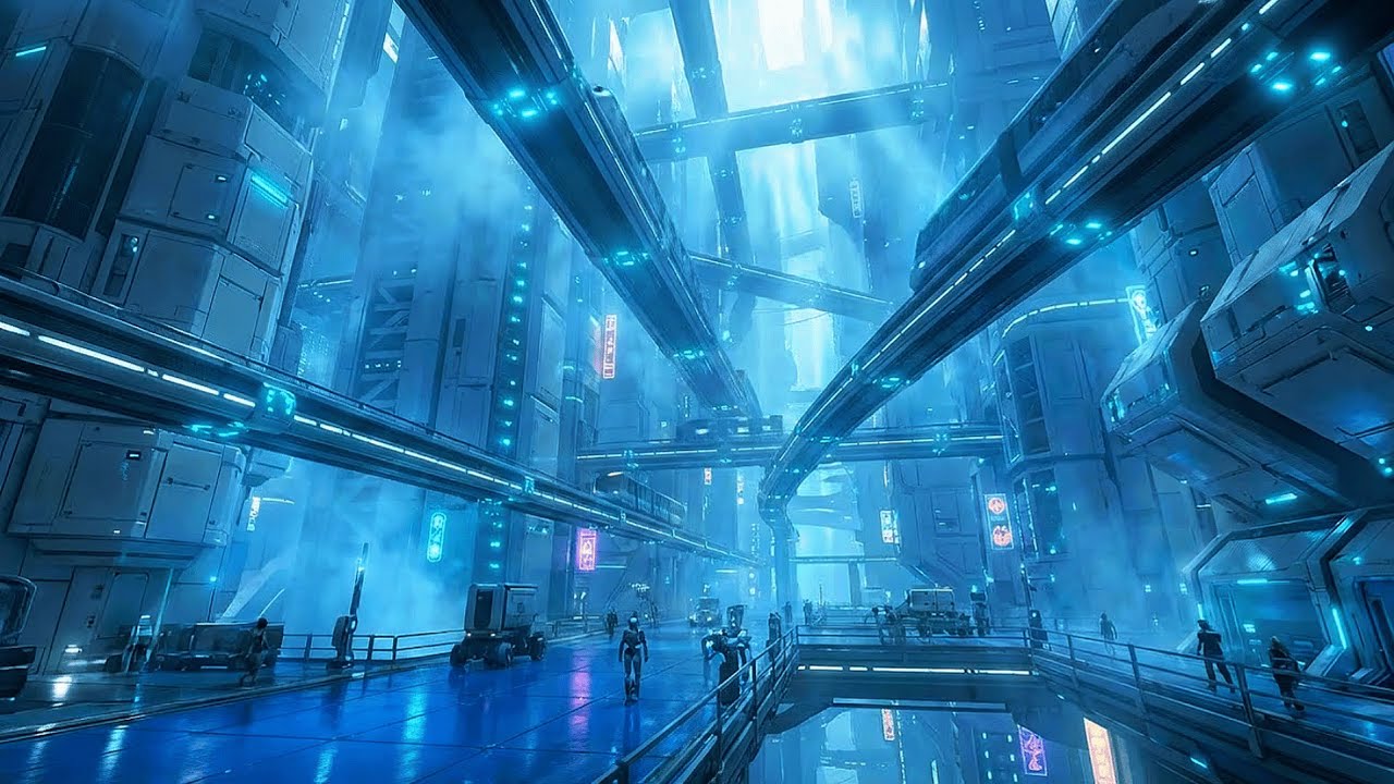You Won’t Believe How HUGE This Spaceport Megacity Is… A Vertical Canyon of Steel, Light, and Ice