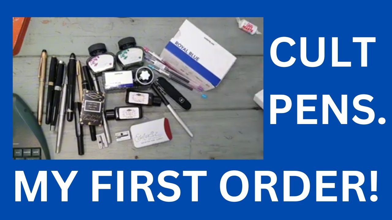 CULT PENS. MY FIRST ORDER OF THEIR INKS! #cultpens #fountainpeninks #fountainpens