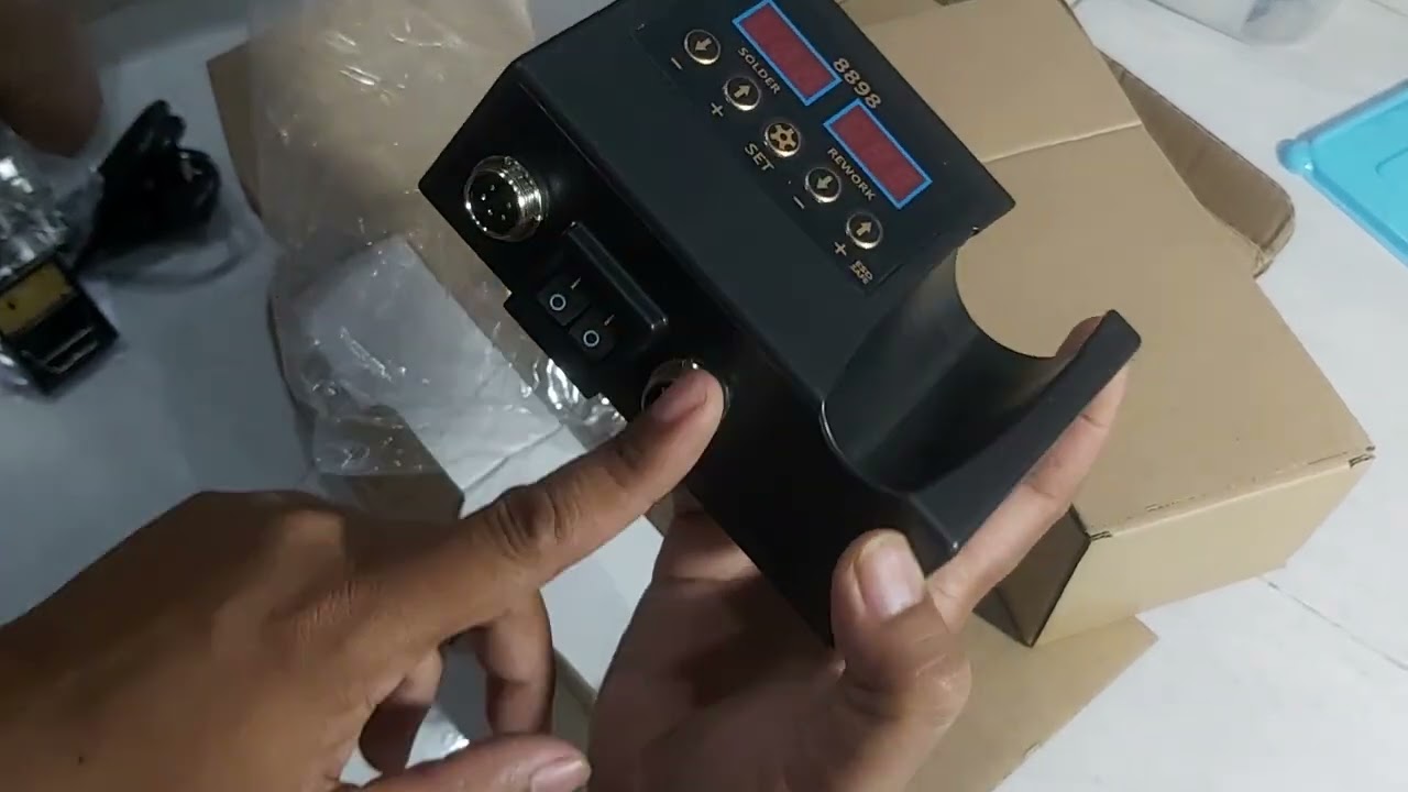 Unboxing & Review Blower Solder uap + Soldering station , 8898  murah cuma 300ribuan di Aliexpress