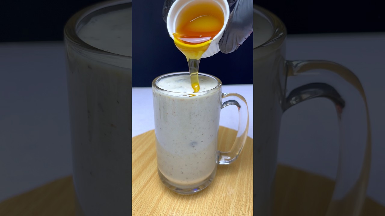 Best Energy Booster Healthy Milkshake 💪#powerful #shorts #shortsfeed