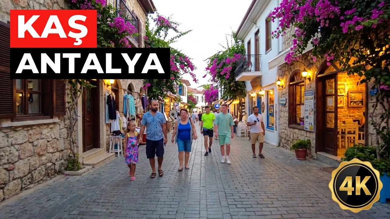 Antalya KAŞ  - Kaş Sokaklarında Renkli Bir Tur - KAŞ ŞEHİR MERKEZİ