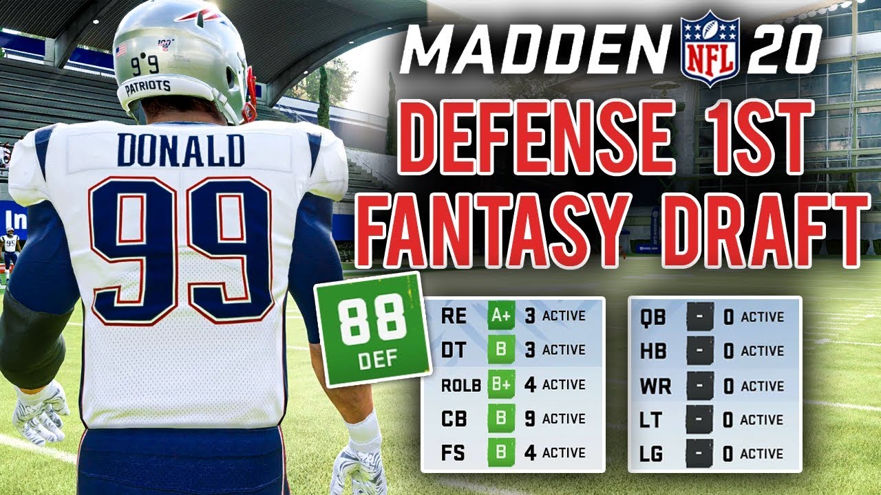 Drafting ONLY Defense Until Round 36 - Madden 20 Fantasy Draft Challenge