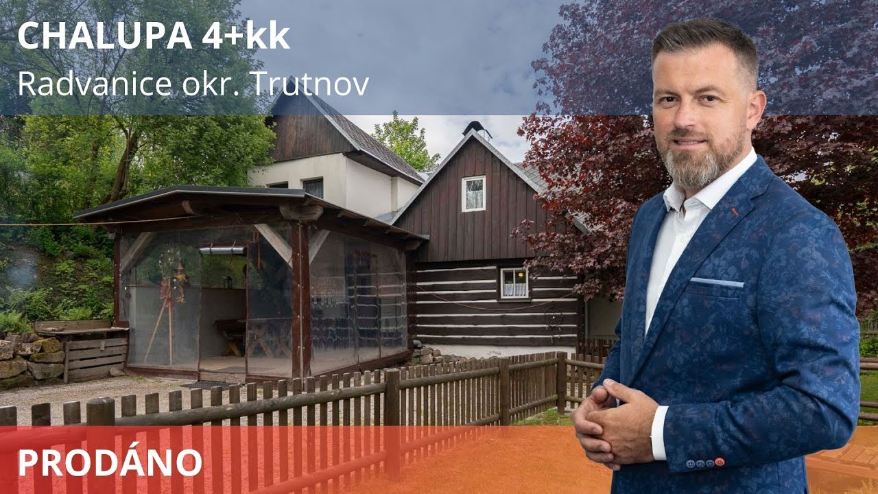 Chalupa 4+kk v Radvanicích okr. Trutnov