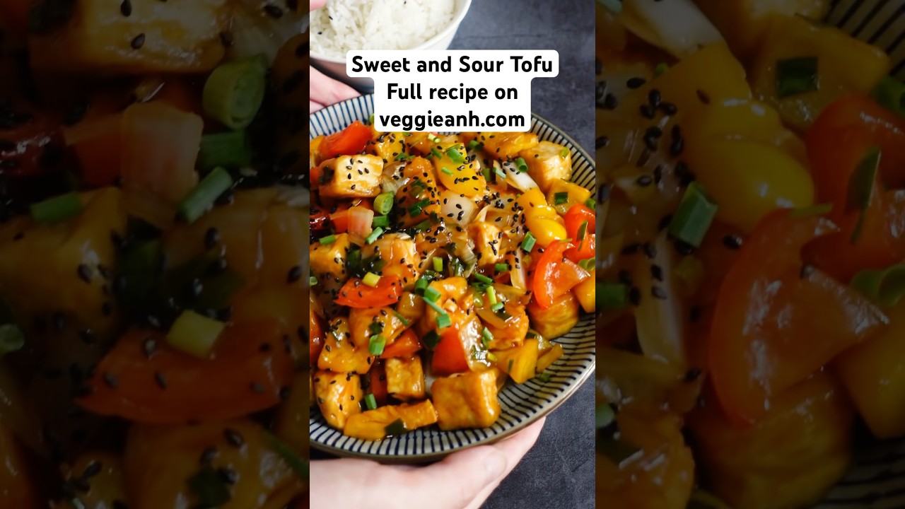 Sweet and Sour Tofu 🤤🔥☀️
