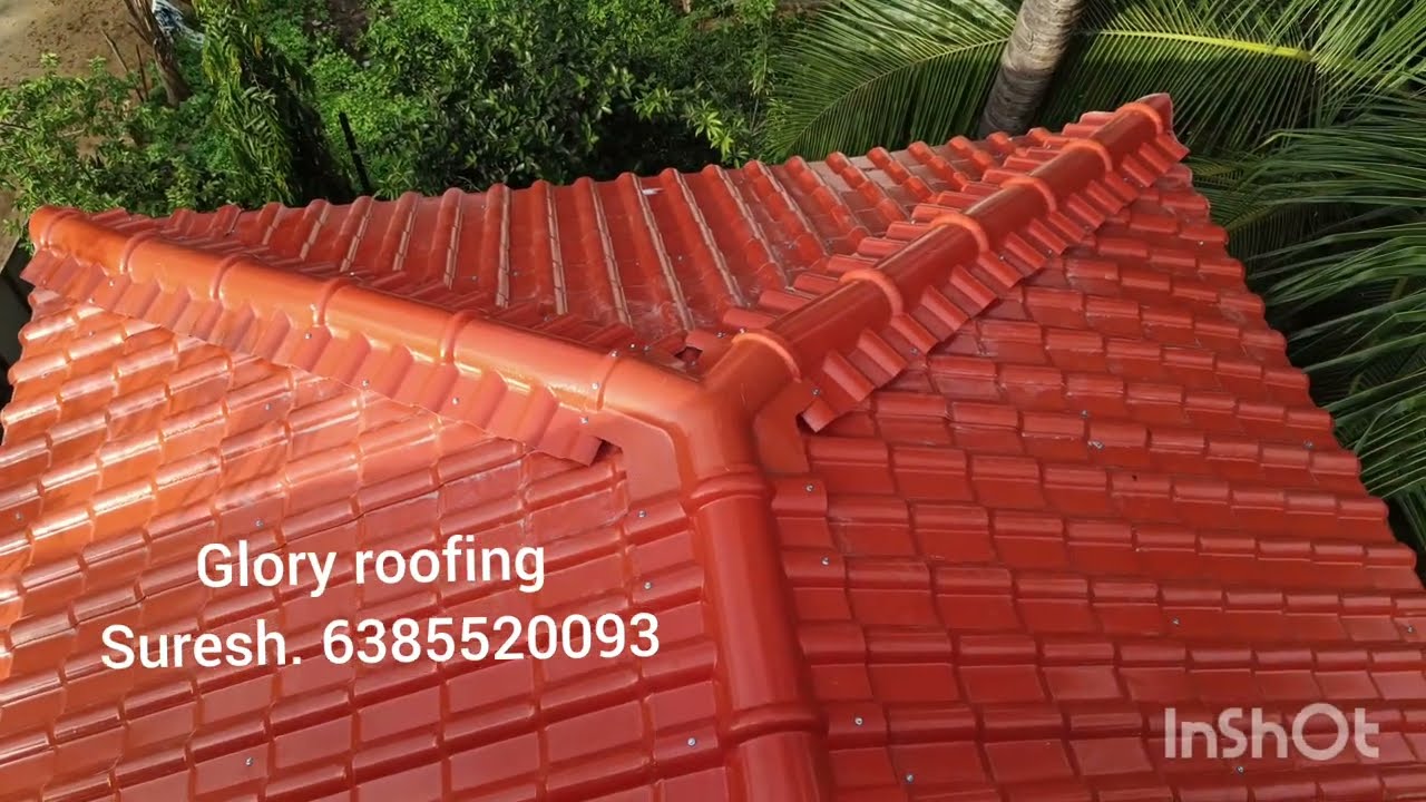 Kerala  modern roofing Upvc dial roof#Tamil#construction #ramnadu