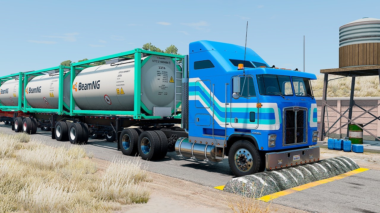 BeamNG Drive — Trucks vs Speed Bumps
