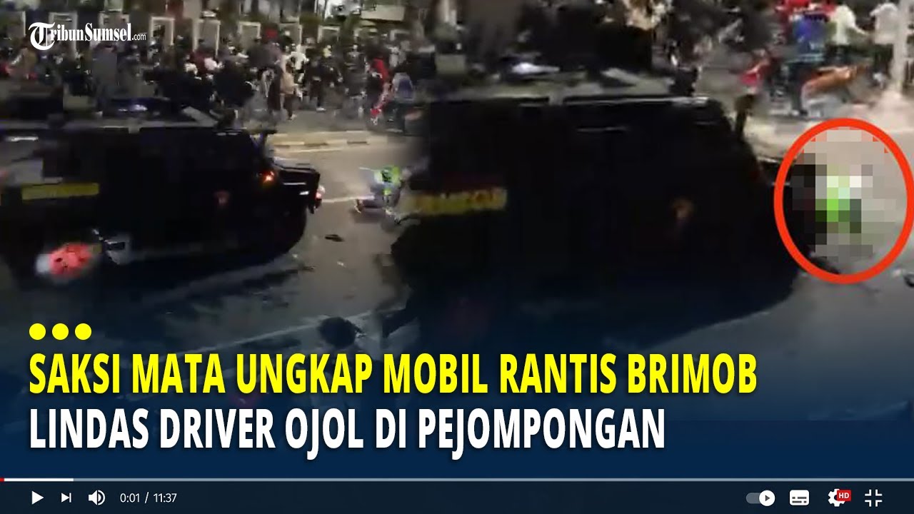 Saksi Mata Ungkap Mobil Rantis Brimob Lindas Driver Ojol di Pejompongan