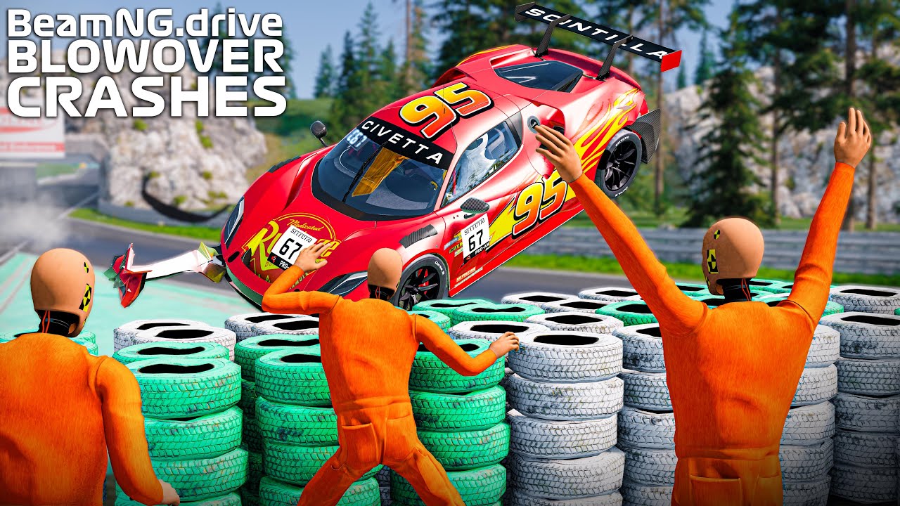 Motorsport Blowover Crashes #1 | BeamNG.drive