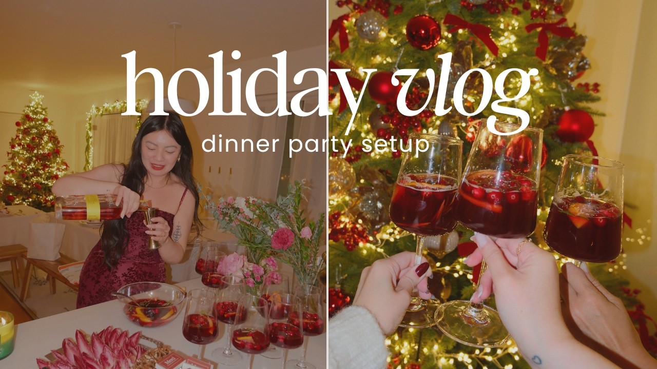 Holiday Vlog ✨ Stress-Free Christmas Dinner Party ✨