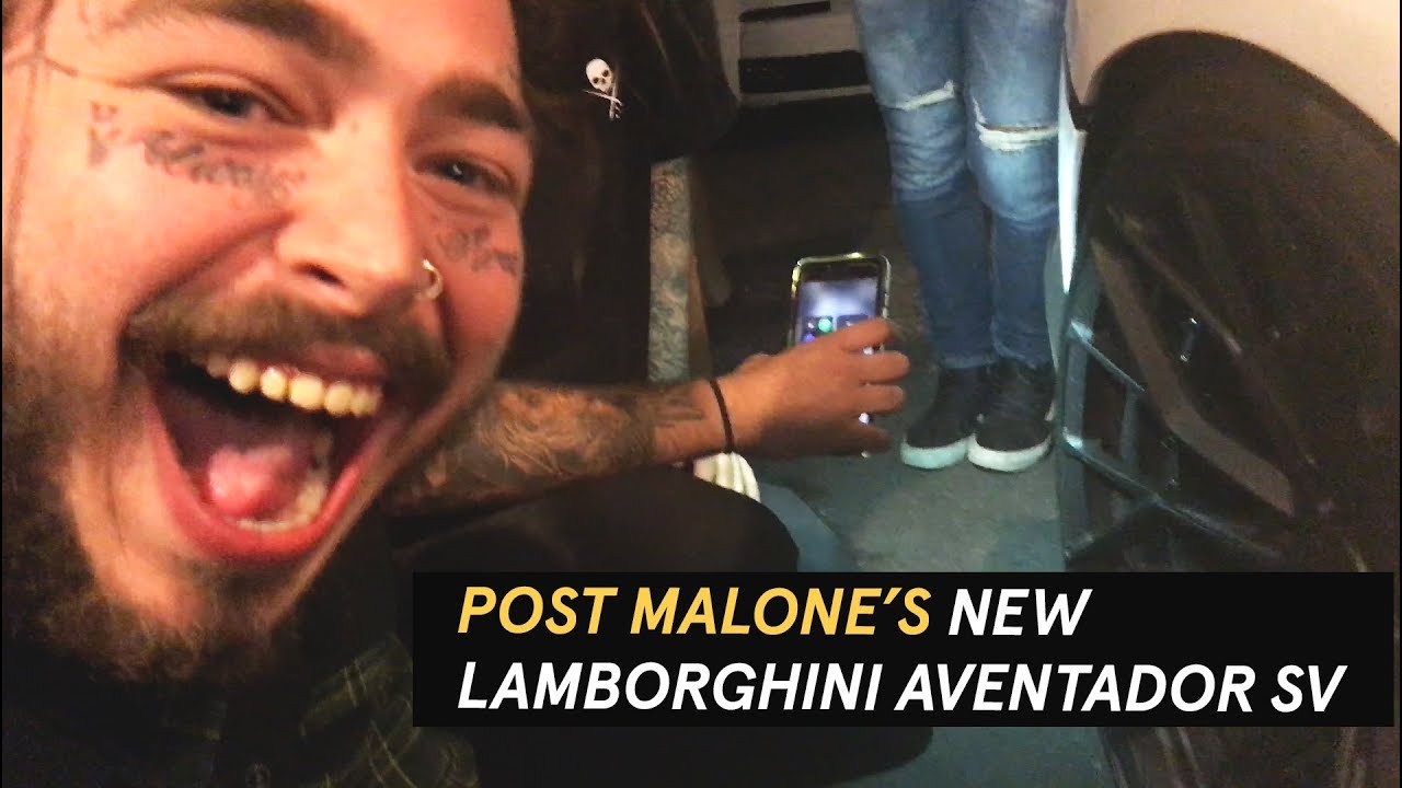 POST MALONE REACTS TO HIS NEW LAMBORGHINI AVENTADOR SV ON BRIXTON FORGED WHEELS