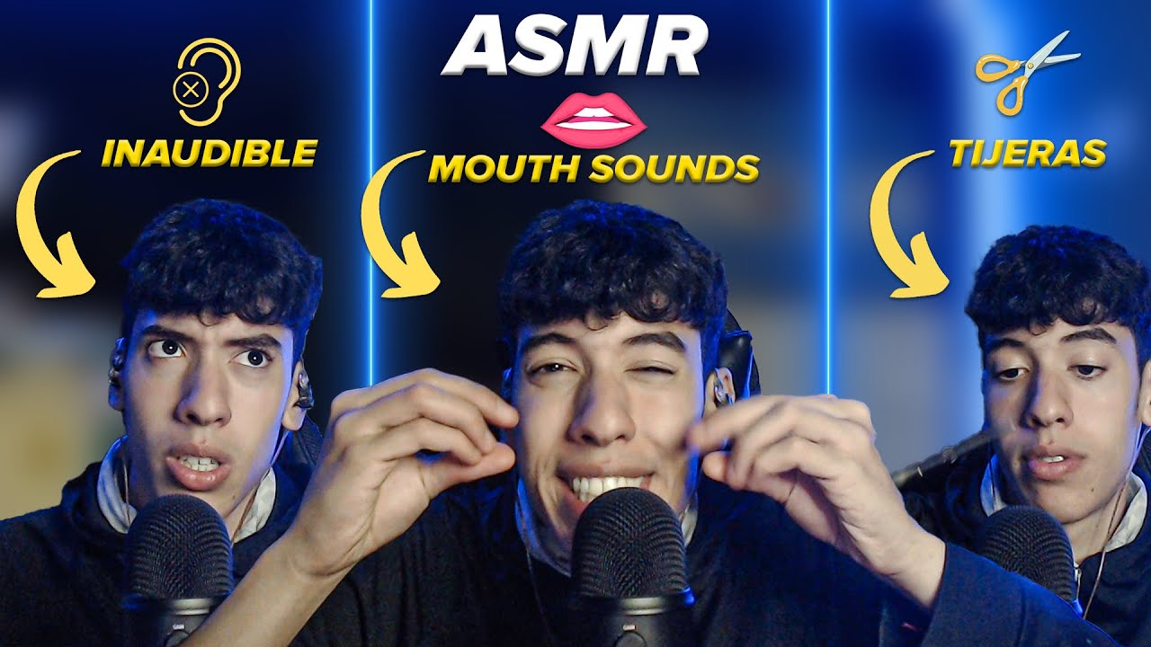 ASMR - INAUDIBLE + MOUTH SOUNDS + TIJERAS 💤👀