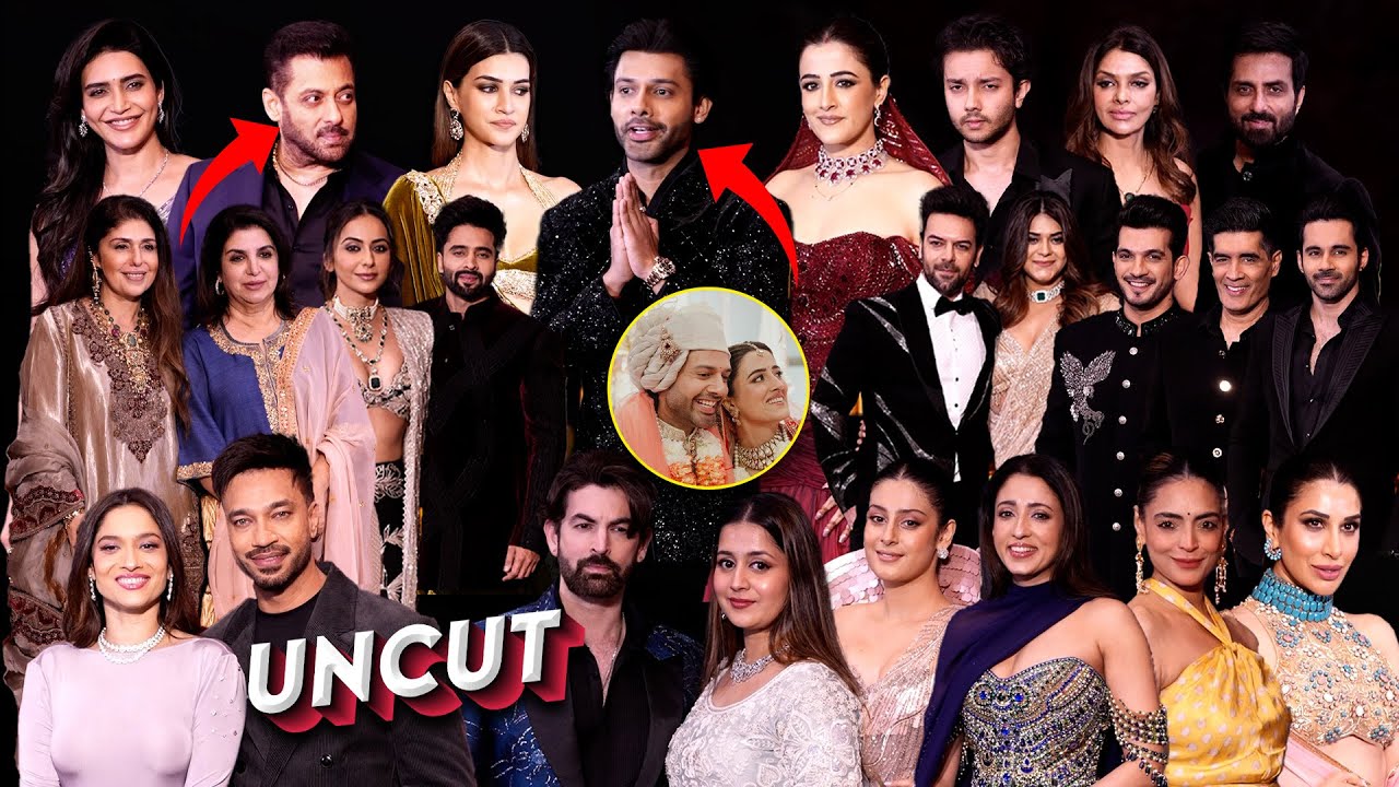 UNCUT  Salman Khan GRAND ENTRY 😎 | Nupur Sanon & Stebin Ben Wedding Reception |