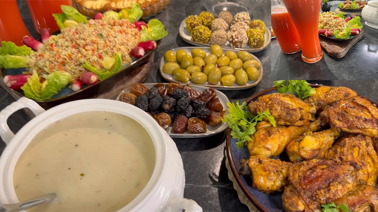 🙃Fatigué des préparatifs du ramadan 🌙voici un menu léger et rapide👌🥗