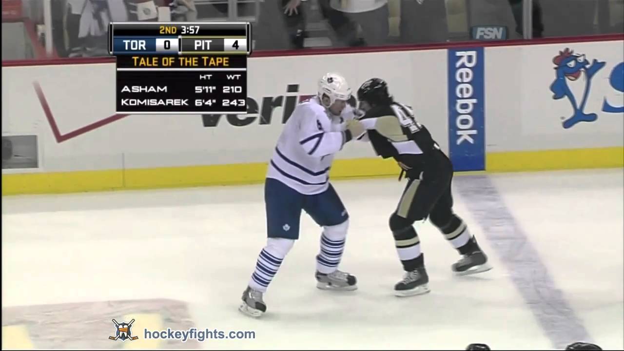 Michael Komisarek vs Arron Asham Dec 8, 2010