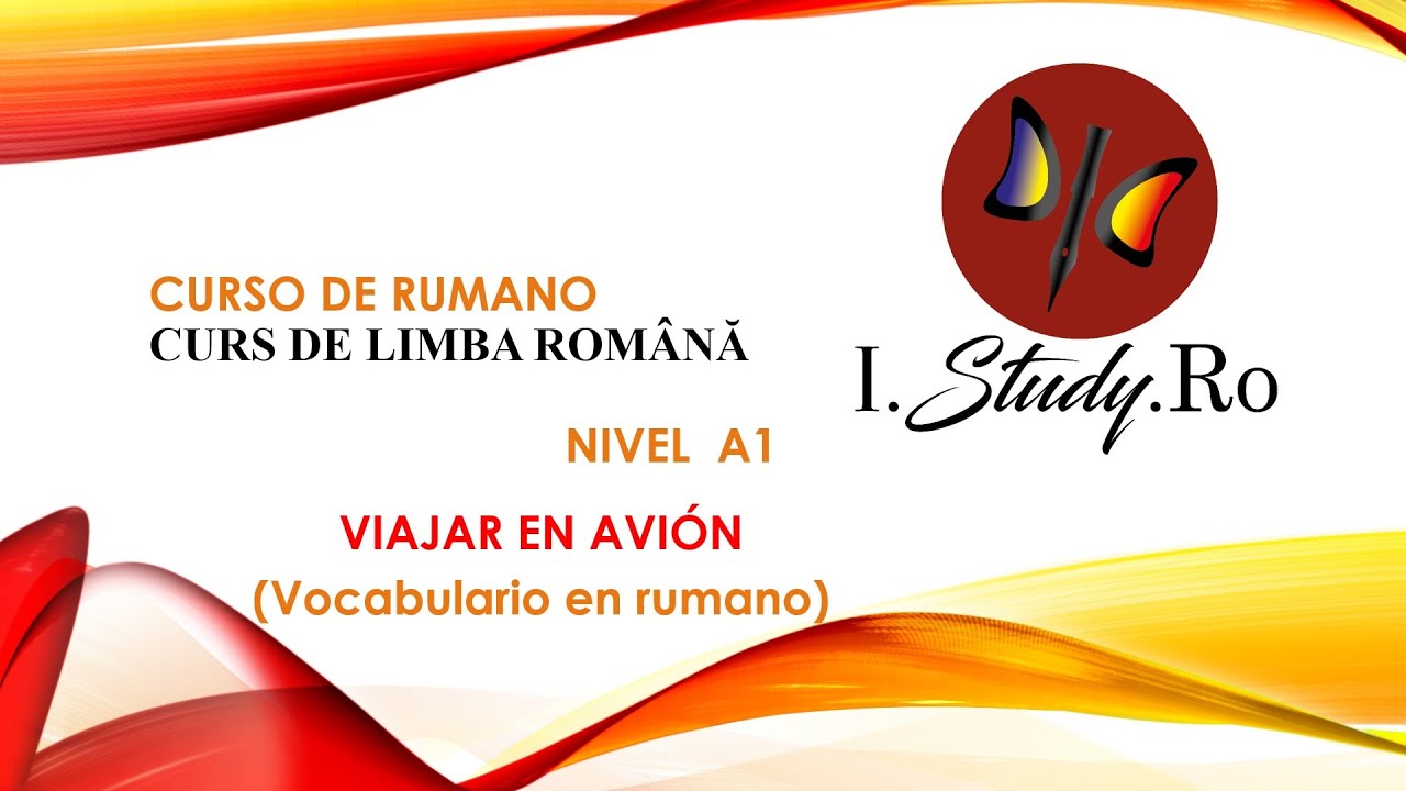 ✈️ VOCABULARIO RUMANO para VIAJAR EN AVIÓN | 📚CURSO para APRENDER RUMANO nivel A1✅ # 115 IStudyRo