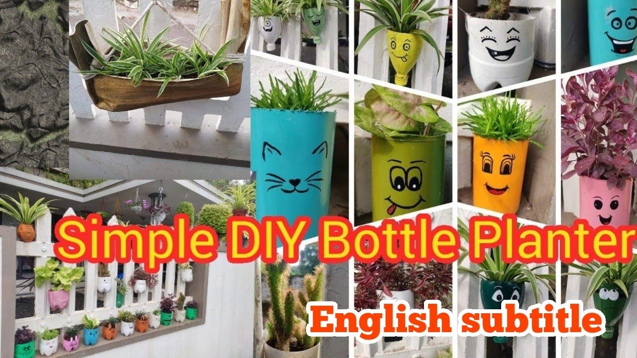 How to make DIY Plastic Bottle Pot Ideas| Recycle Bottle Planter Ideas|Garden Tour|Salu Koshy|Veedu
