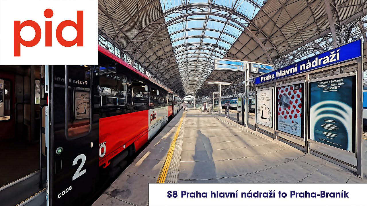 S8 Prague Main Station to Bran&iacute;k | Diesel DMU with Real Gear Shifts | Surround Audio Journey
