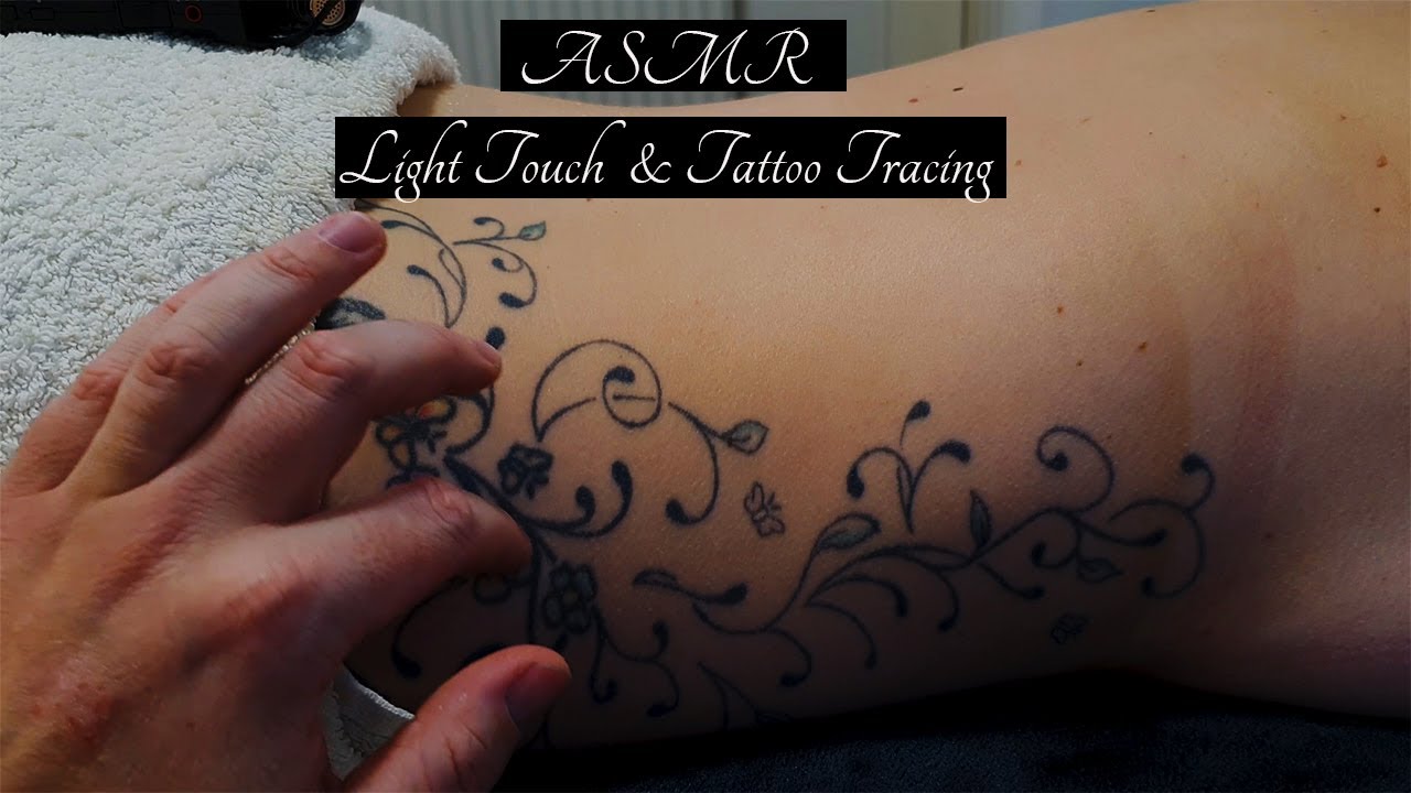 [ASMR] Light Touch Back & Tattoo Tracing - So Good it Gave Her Goosebumps