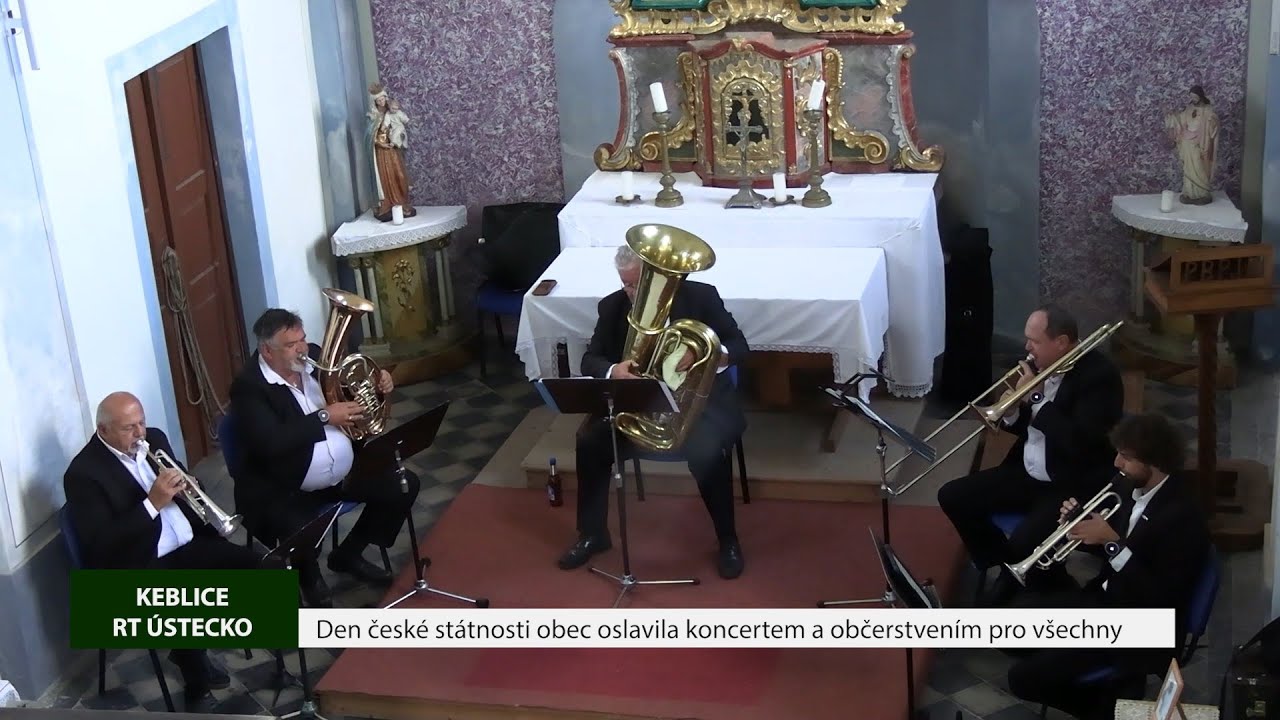 KEBLICE: Den české státnosti obec oslavila koncertem a občerstvením pro všechny
