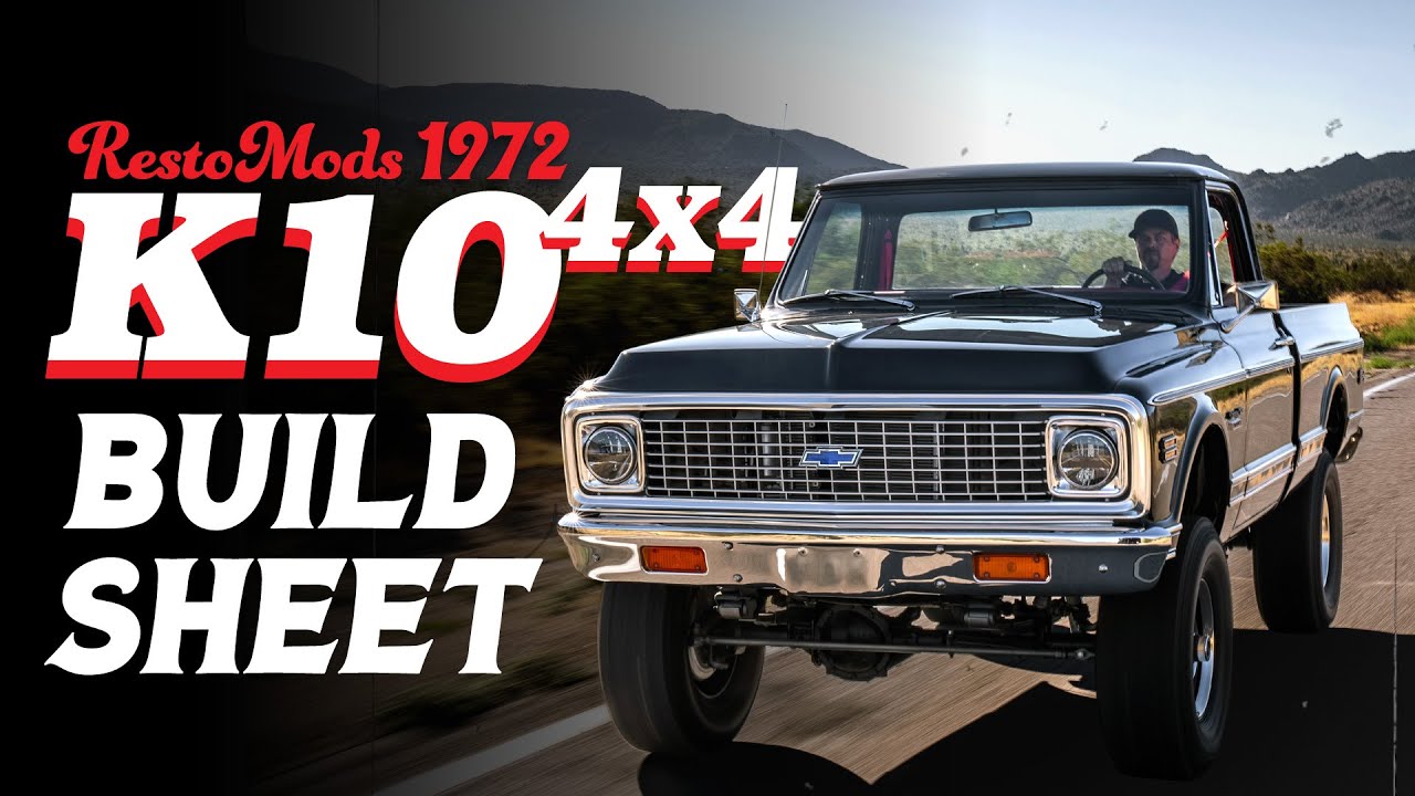 Chevrolet K-10 4x4 RestoMod 1972 года — сборочный чертеж RM24