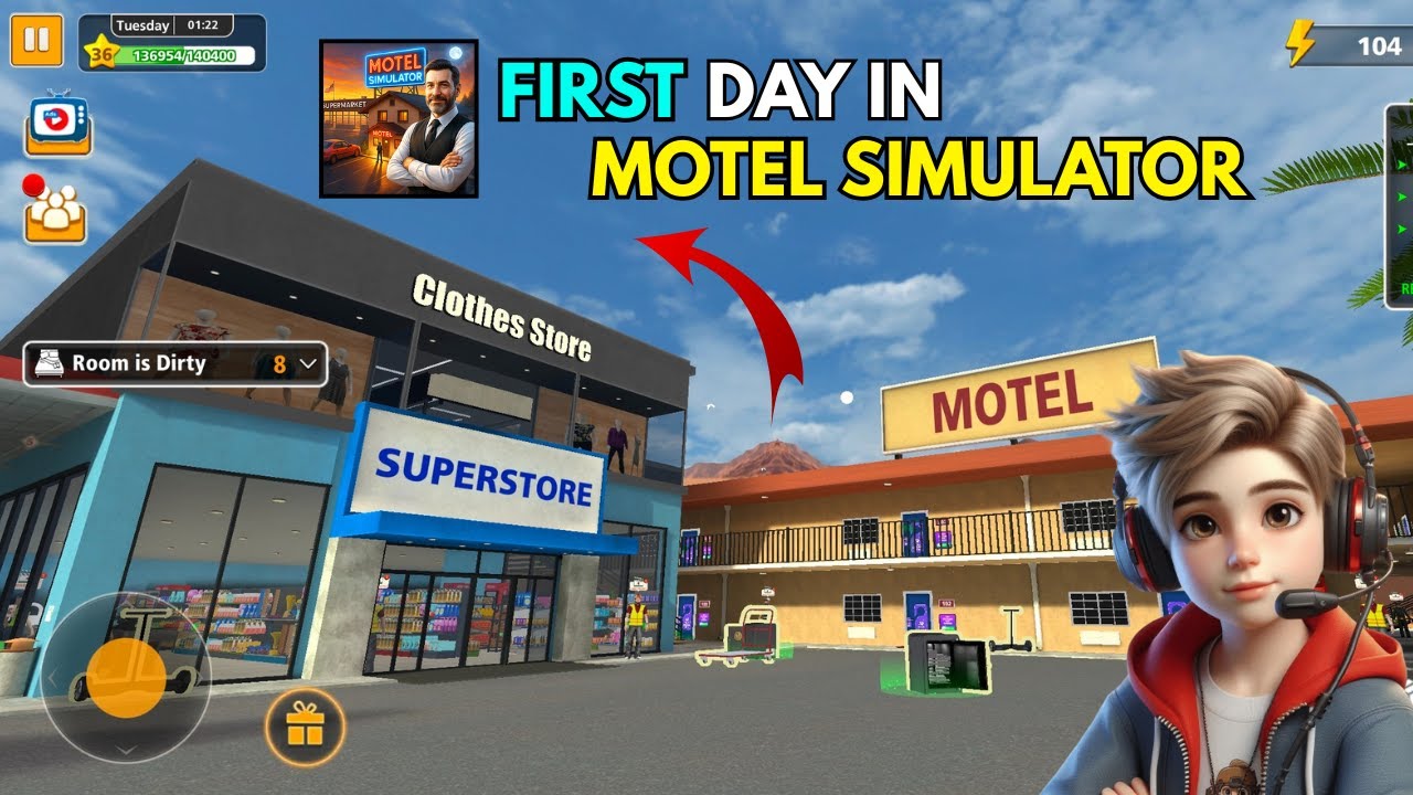 My First Day in Motel Simulator 🏨 Renovating Rooms in Supermarket Motel Simulator