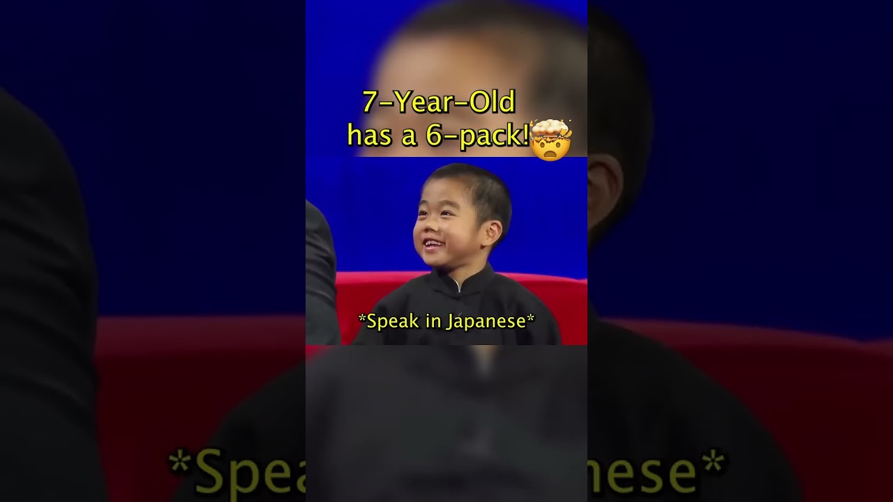 7-year-old has a 6-pack! #littlebigshots #talentshow #kids #fitness #amazingtalent