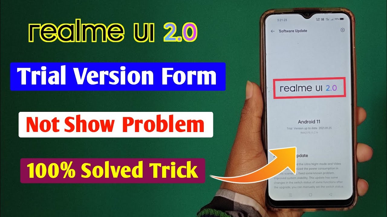 Realme Ui 2.0 Trial Form Not Received Problem | Realme Ui 2.0 Trial Version नही मिला Problem Solved