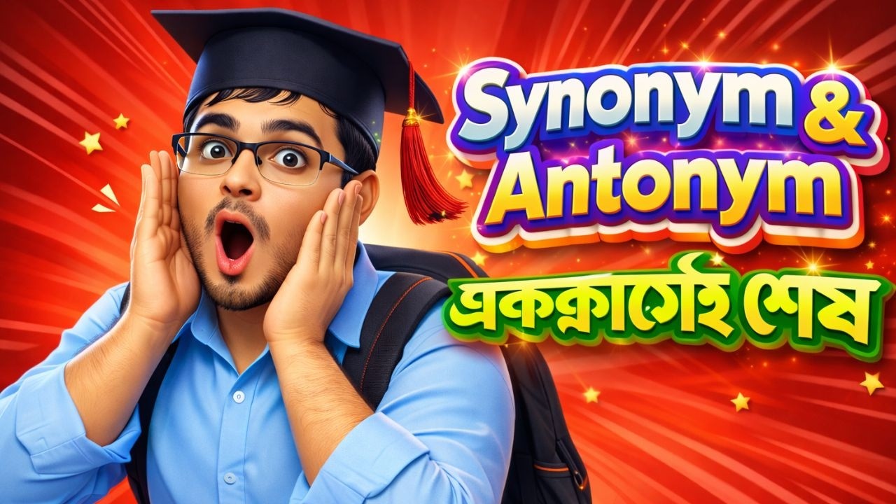HSC Synonym & Antonym Class 20 মিনিটে HSC Synonym & Antonym - এর A to Z শেষ! ৭ এ ৭ পাওয়ার কৌশল!