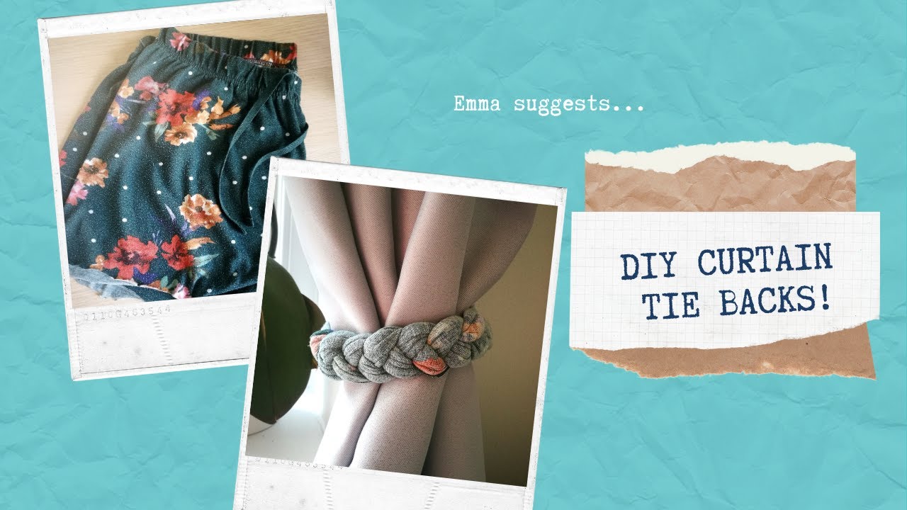 Emma suggests: diy curtain tie backs!