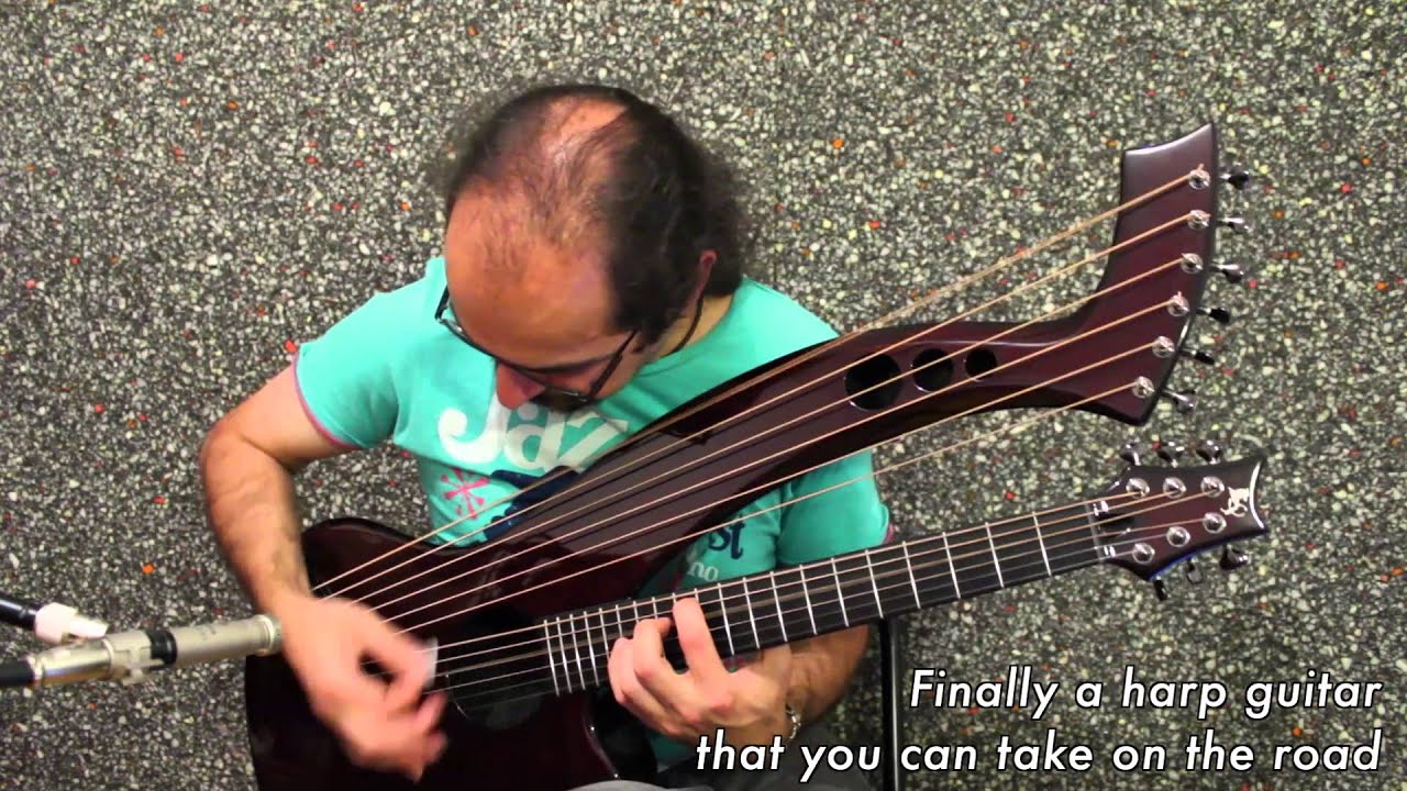 Synergy - the first Carbon Fiber Harp Guitar HX7 by Emerald Guitars