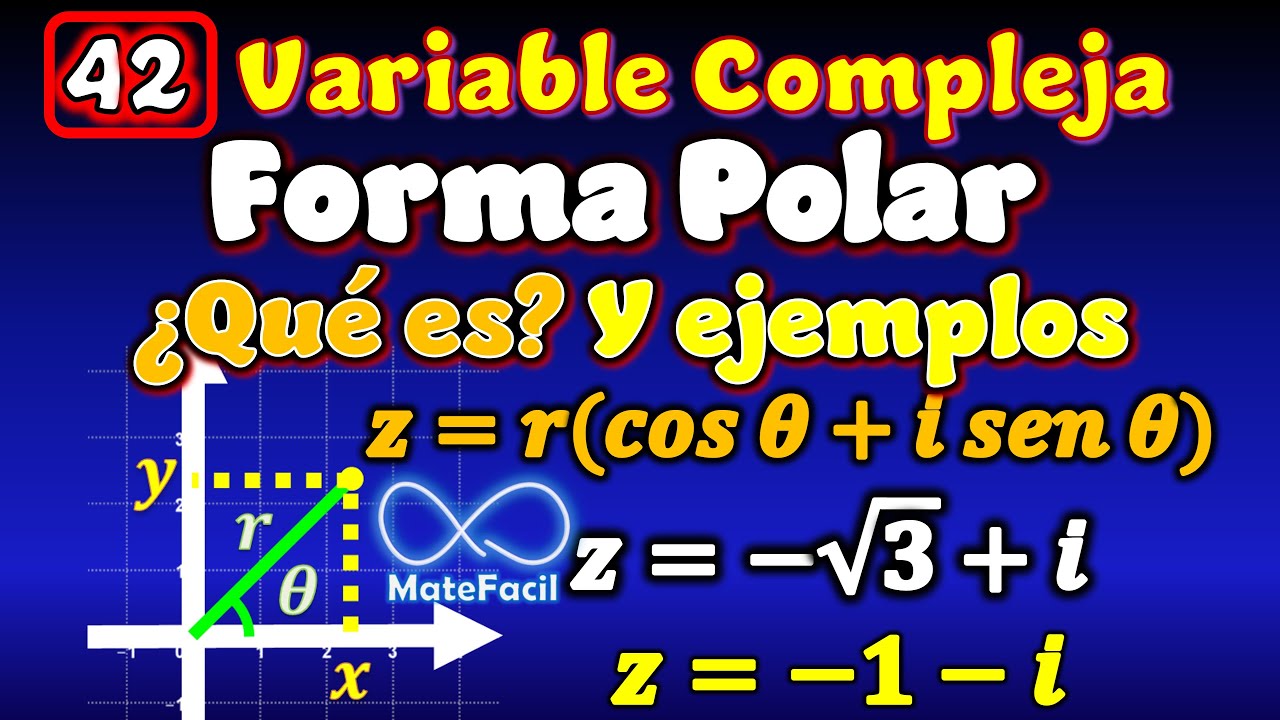 42. ¿Cómo es la Forma Polar de los Números Complejos? EXPLICACIÓN COMPLETA MUY FÁCIL DESDE CERO