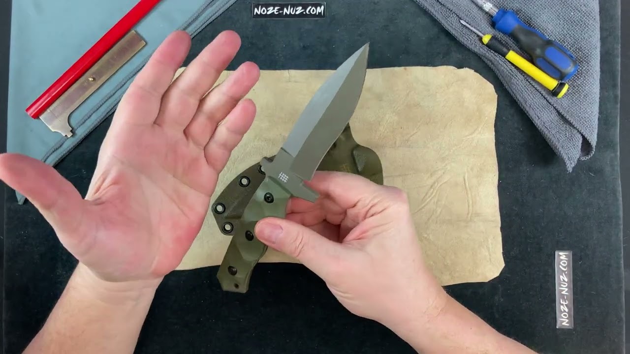 HBBMCK01ODG Halfbreed Blades Medium Clearance Knife OD