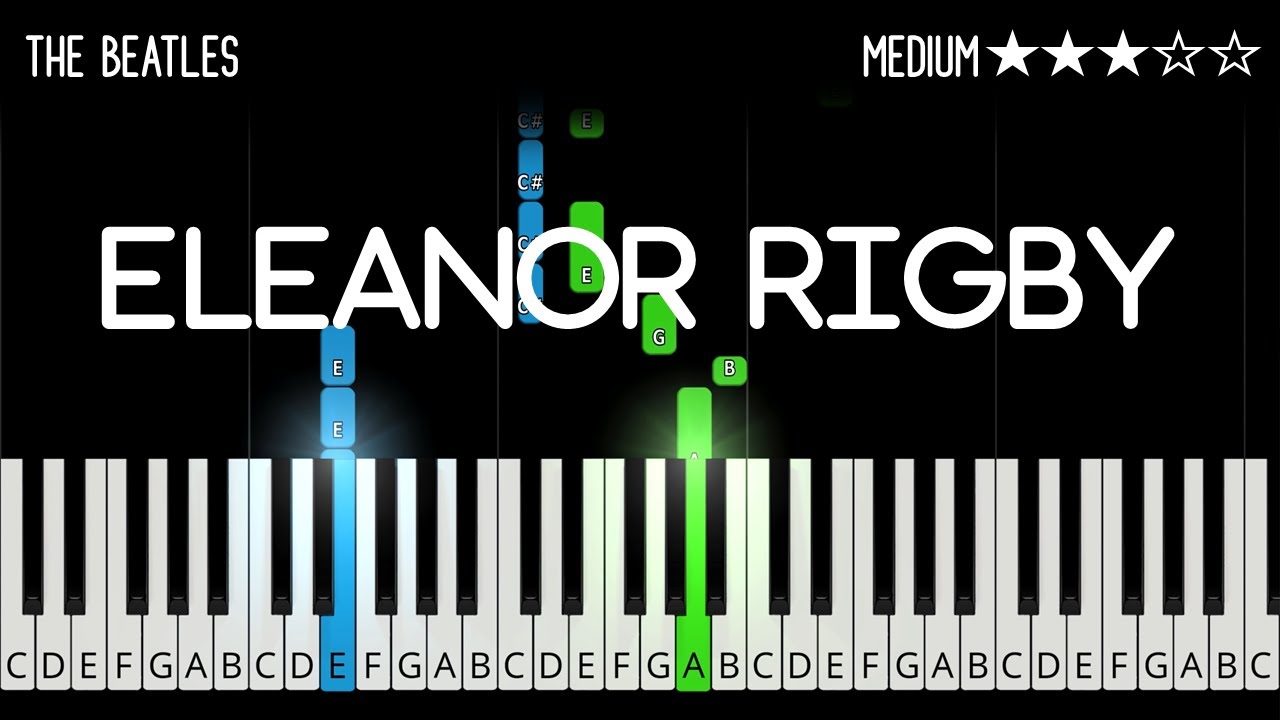 The Beatles - Eleanor Rigby -- EASY Piano Tutorial