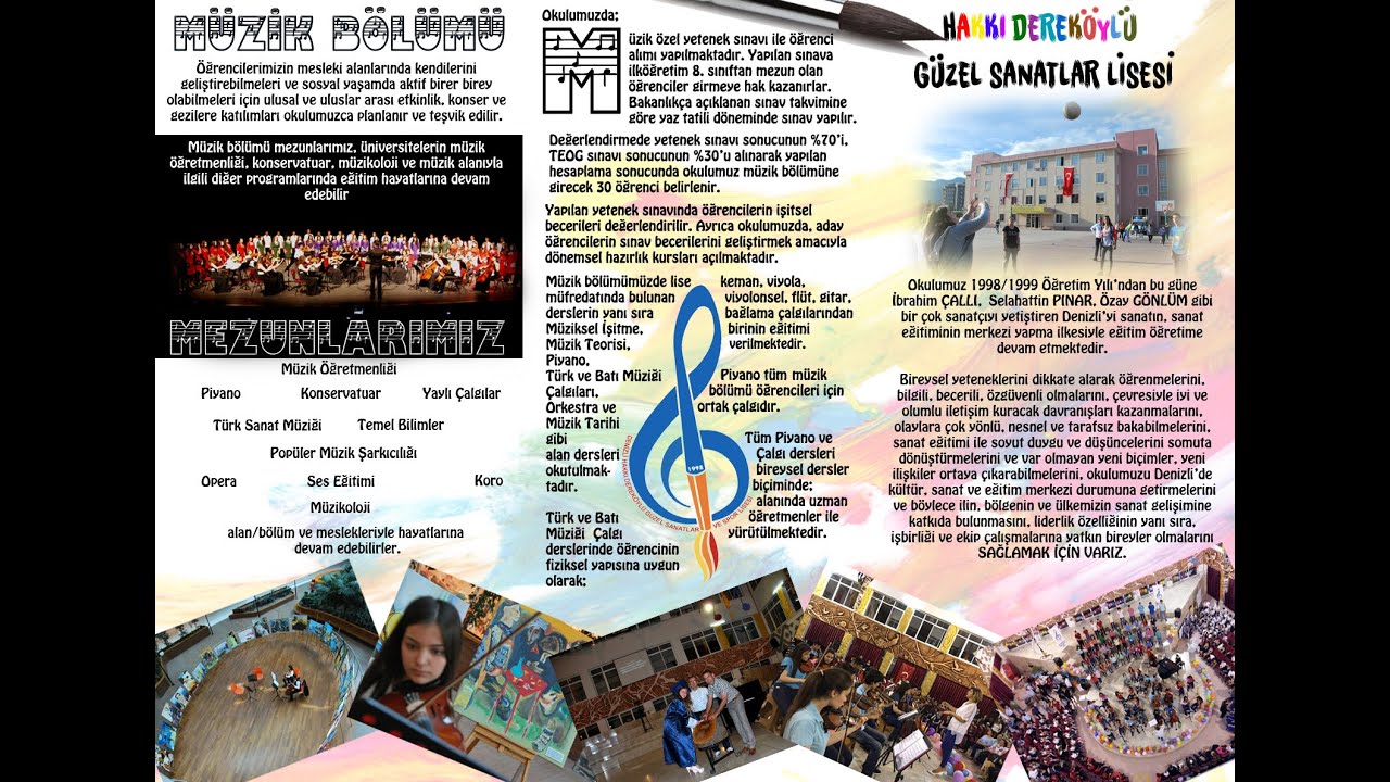 Hakkı Dereköylü Güzel Sanatlar Lisesi Tanıtım Videosu
