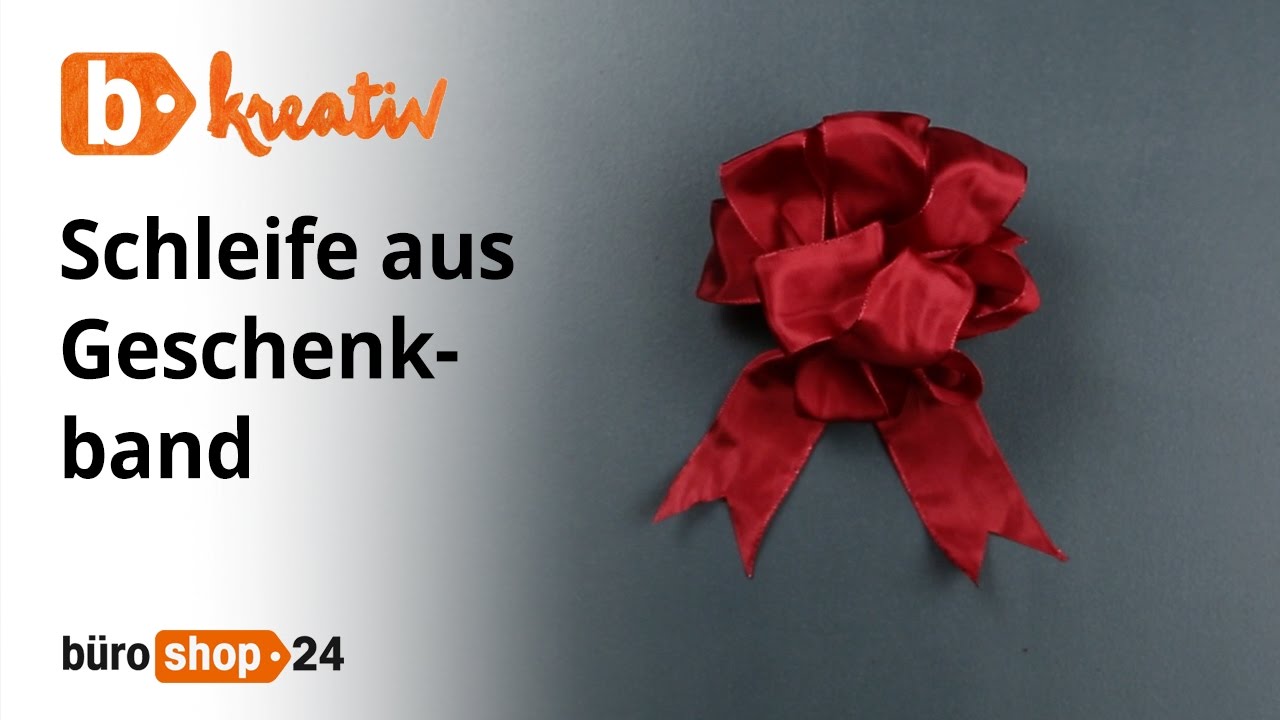 DIY: Schleife aus Geschenkband