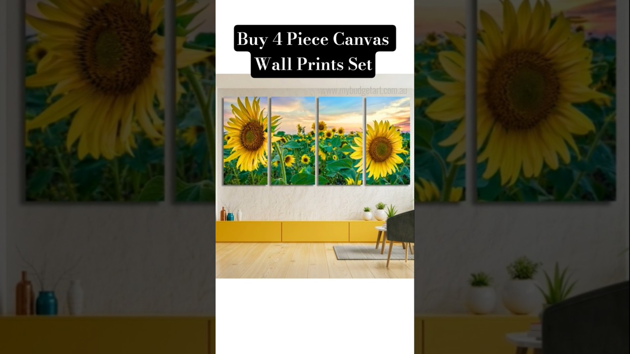 Mybudgetart.com.au I Buy 4 Piece Canvas Wall Prints Set I Art #prints #viral #shorts #shortsvideo