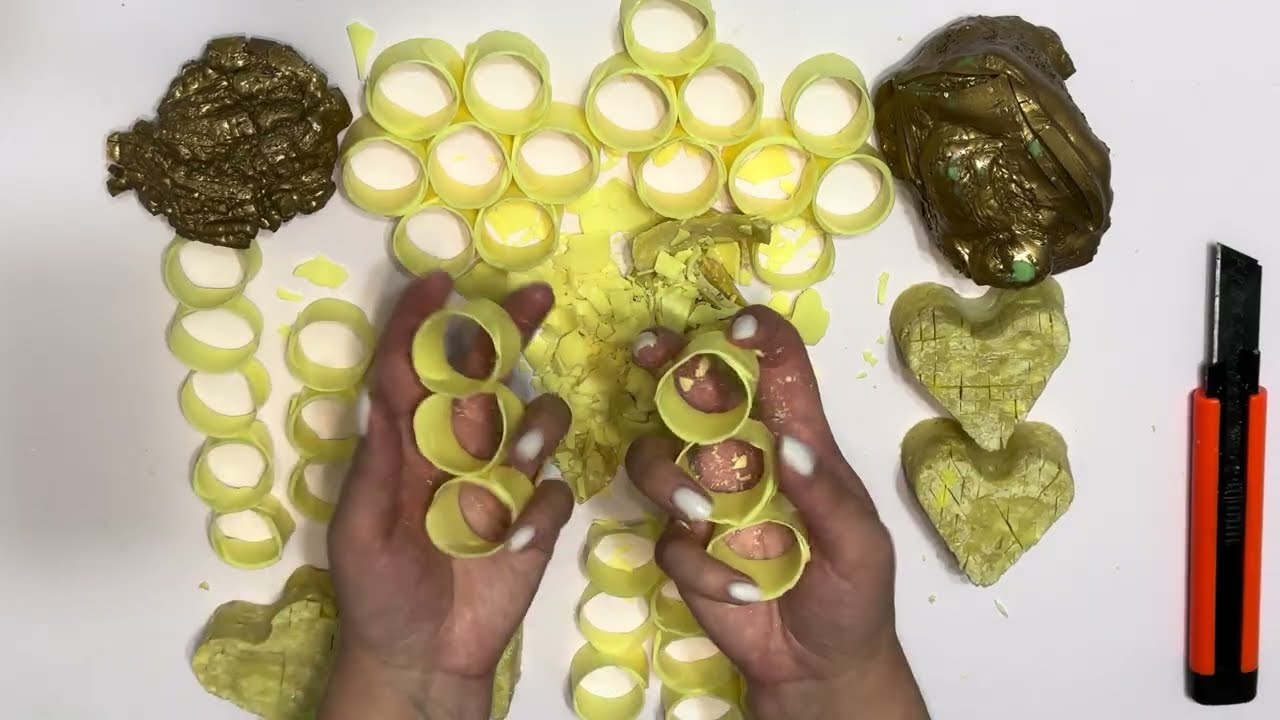 ASMR NO TALKING🤫Crunchy Soap Shapes, Soft Slicing & Crushing🧼Oddly Satisfying and Relaxing Tingles