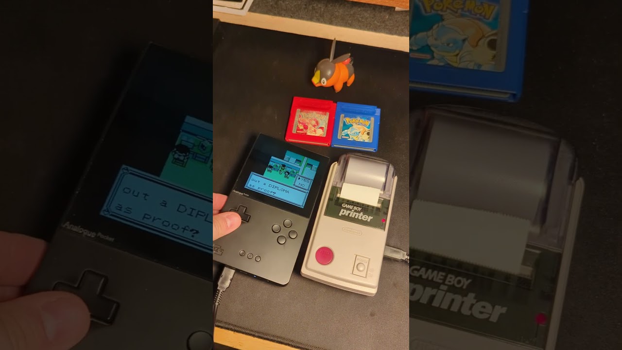 Pokemon Yellow Certificate!! #analoguepocket #gameboy #pokemon #pok&eacute;monyellow #retrogaming