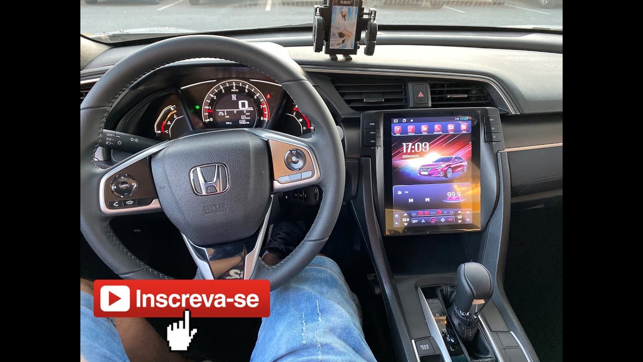 Central Multimídia Civic G10 Tesla 10,1